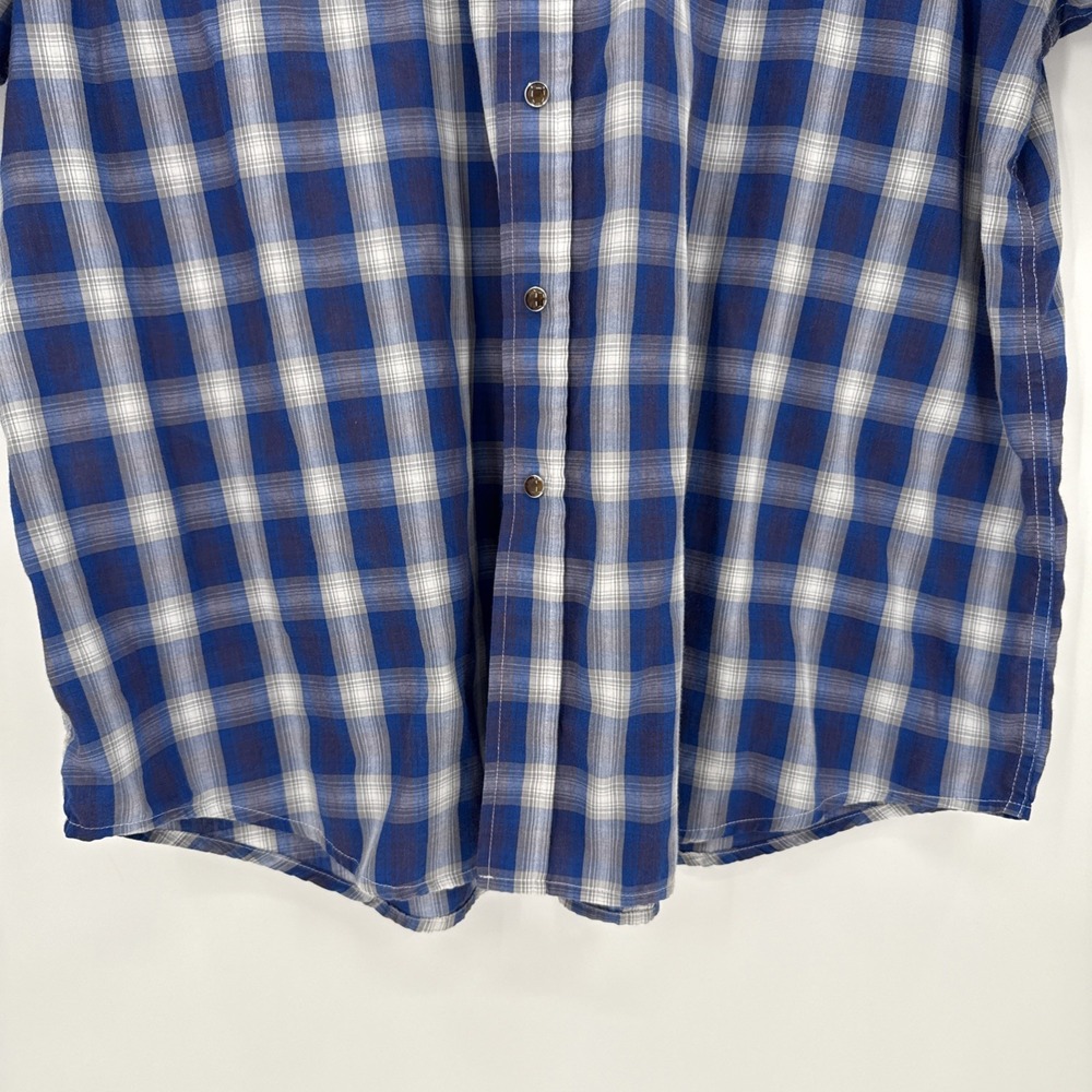 Pendleton Womens Blue Plaid Pearl Snap Frontier Shirt Size XXL Western Everyday - Picture 4 of 9